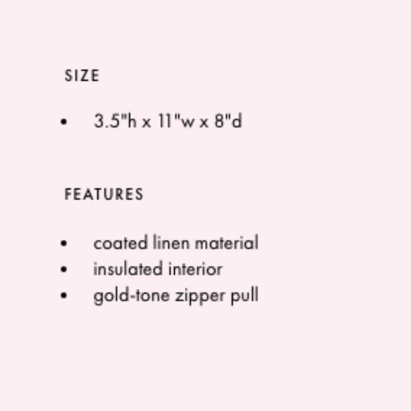 kate spade pink flair flora lunch carrier bag tote box container nwt - Picture 4 of 4